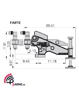 دستگاه فلنج الاینمنت FA9TESTD